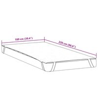 Matrasbeschermer waterdicht 100x220 cm wit 7