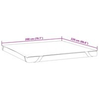 Matrasbeschermer waterdicht 200x220 cm wit 7