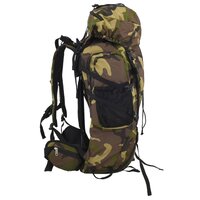 Wandelrugzak 80 L camouflage oxford stof groen 2