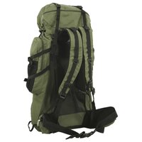 Wandelrugzak 80 L oxford stof legergroen 3