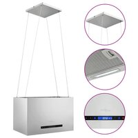 Afzuigkap hangend met aanraaksensor LCD 55 cm roestvrij staal 2