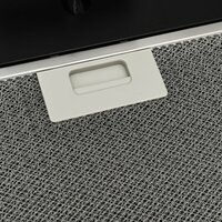 Wandafzuigkap 60 cm staal en gehard glas zwart 8