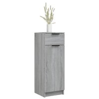 Badkamerkast 32x34x90 cm bewerkt hout grijs sonoma eikenkleurig 4