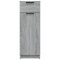 Badkamerkast 32x34x90 cm bewerkt hout grijs sonoma eikenkleurig 6