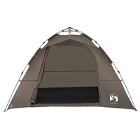 Tent 4-persoons snelontgrendeling bruin 6