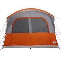 Autotent 4-persoons waterdicht grijs en oranje 7