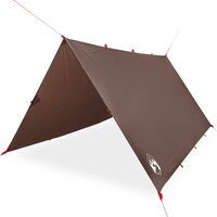 Kampeerluifel waterdicht 366x306 cm bruin 2