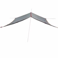 Kampeerluifel waterdicht 360x294 cm grijs en oranje 5