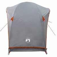 Tent 1-persoons waterdicht grijs en oranje 7