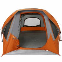Tent 4-persoons waterdicht grijs en oranje 9