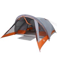 Tent 4-persoons waterdicht grijs en oranje 4