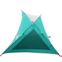 Strandtent 2-persoons zeegroen waterdicht 7