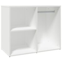 Kledingkast 80x40x65 cm bewerkt hout wit 2