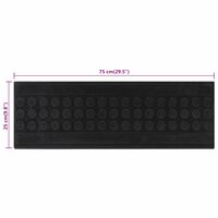 Trapmatten 5 st 25x75 cm rubber 8