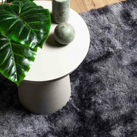 Hoogpolig vloerkleed NAVARRA 60x100 cm polyester donkergrijs 8