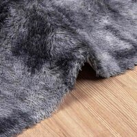 Hoogpolig vloerkleed NAVARRA 130x200 cm polyester donkergrijs 5