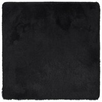 Hoogpolig vloerkleed NAVARRA 160x160 cm polyester zwart 2