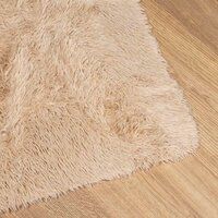 Hoogpolig vloerkleed NAVARRA 200x200 cm polyester beige 4
