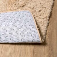 Hoogpolig vloerkleed NAVARRA 200x200 cm polyester beige 6