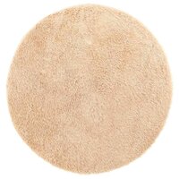 Hoogpolig vloerkleed NAVARRA 100x100 cm polyester beige 2