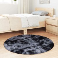 Hoogpolig vloerkleed NAVARRA 100x100 cm polyester donkergrijs 3