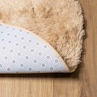 Hoogpolig vloerkleed NAVARRA 120x120 cm polyester beige 6