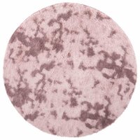 Hoogpolig vloerkleed NAVARRA 200x200 cm polyester stoffig roze 2