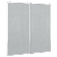 Whiteboard magnetisch inklapbaar 100x100x1,7 cm aluminium 4