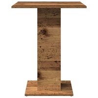 Bistrotafel 60x60x75 cm bewerkt hout oud houtkleurig 5