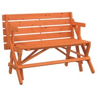 Picknicktafel met banken 2-in-1 ombouwbaar massief vurenhout 8