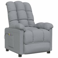 Massagestoel stof lichtgrijs 2
