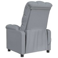 Massagestoel stof lichtgrijs 5