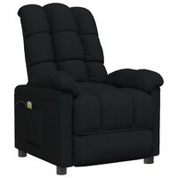 Massagestoel stof zwart 2