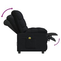 Massagestoel stof zwart 7