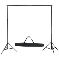 Fotostudioset met verlichtingsset, achtergrond en reflector 9