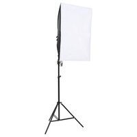 Fotostudioset met verlichtingsset, achtergrond en reflector 6