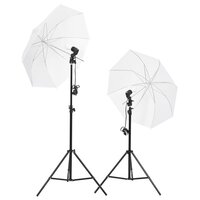 Fotostudioset met verlichtingsset, achtergrond en reflector 4