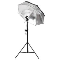 Fotostudioset met verlichtingsset, achtergrond en reflector 4