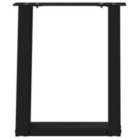 Salontafelpoten 2 st U-vormig 28x(42-43) cm staal zwart 5