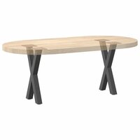 Salontafelpoten 2 st X-vormig 28x(42-43) cm staal antraciet 8