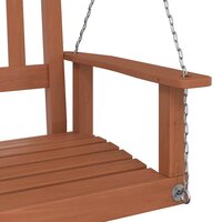 Tuinschommelbank met metalen kettingen massief vurenhout bruin 7