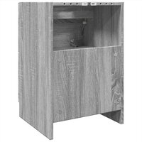 Wastafelkast 40x37x59 cm bewerkt hout grijs sonoma eikenkleurig 7