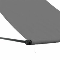 Luifel uittrekbaar 150x150 cm stof en staal antracietkleurig 7