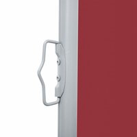 Windscherm uittrekbaar 100x600 cm rood 5