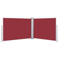 Windscherm uittrekbaar 100x1000 cm rood 2