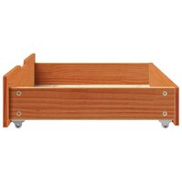 Bedlades 2 st 85x55x17 massief grenenhout wasbruin 5
