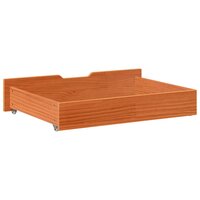 Bedlades 2 st 85x55x17 massief grenenhout wasbruin 6