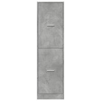 Apothekerskast 40x41x144,5 cm bewerkt hout betongrijs 5