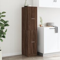 Apothekerskast 30x41x144,5 cm bewerkt hout bruin eikenkleurig 4