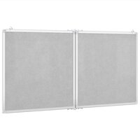 Whiteboard magnetisch inklapbaar 120x60x1,7 cm aluminium 4